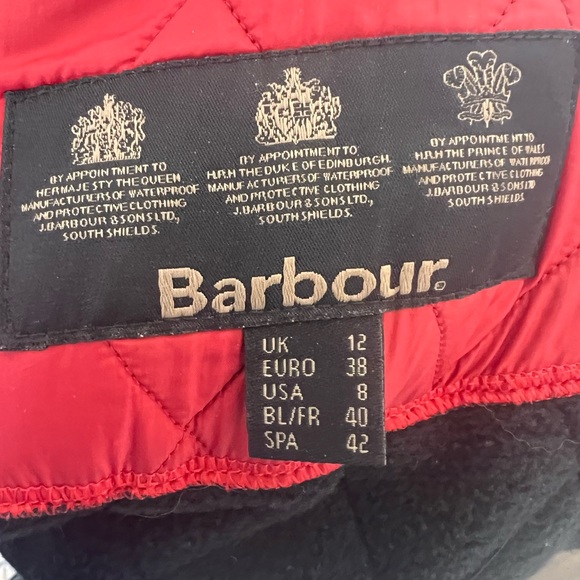 Barbour Women's Vibrant Red Quilted Utility Jacket - Picture 2 of 6